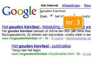 google gouden kievitsei